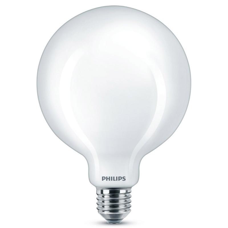 PHILIPS Helle E27 LED Globe Lampe G120 10.5W wie 100W 2700K warmweißes Licht mit Milchglas