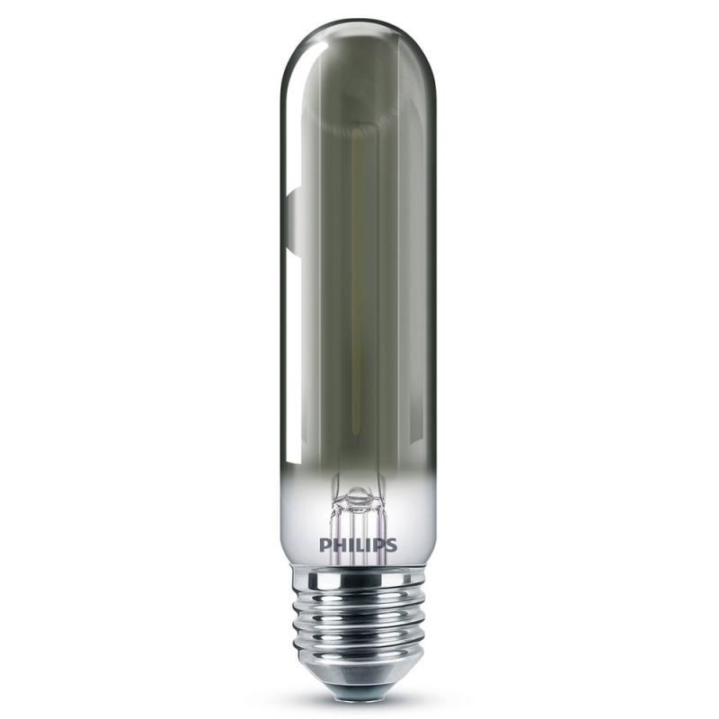 PHILIPS E27 LED Vintage Rauchglas Lampe in Stabform 2.3W wie 11W extra warmweiss & dekorativ