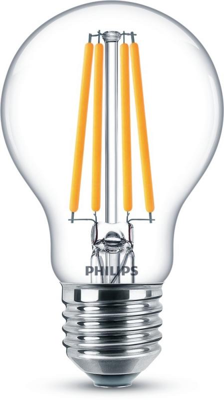 PHILIPS E27 klare sparsame LED Filament Lampe 8,5W wie 75W 4000K neutralweißes Licht