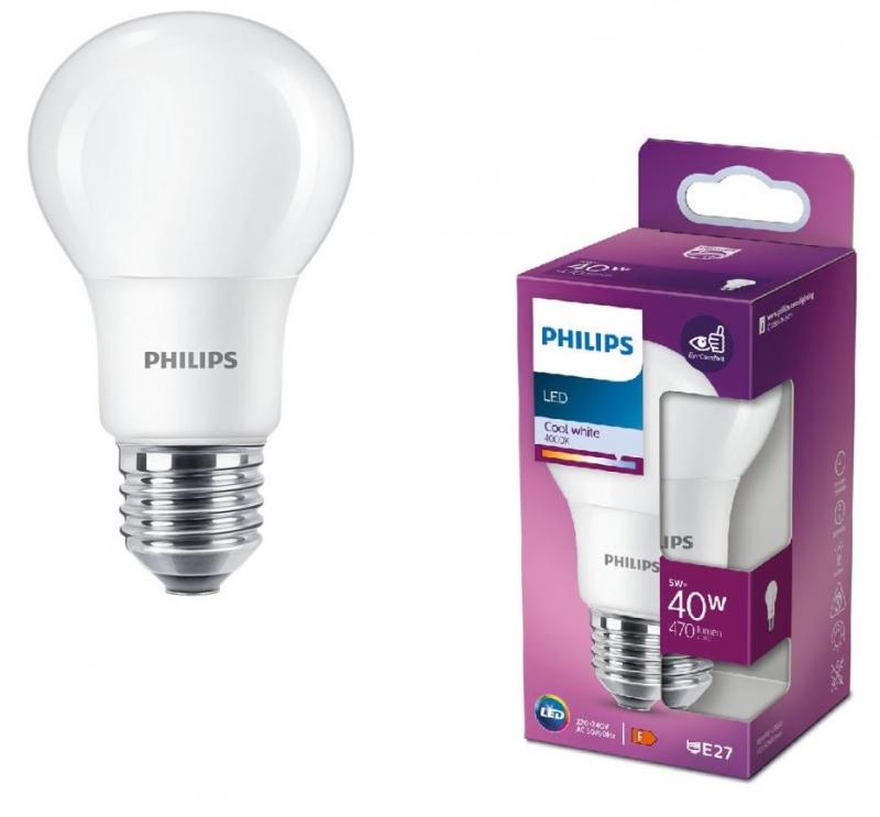 PHILIPS E27 LED Lampe Birnenform matt 5W wie 40W universalweißes Licht 4000k