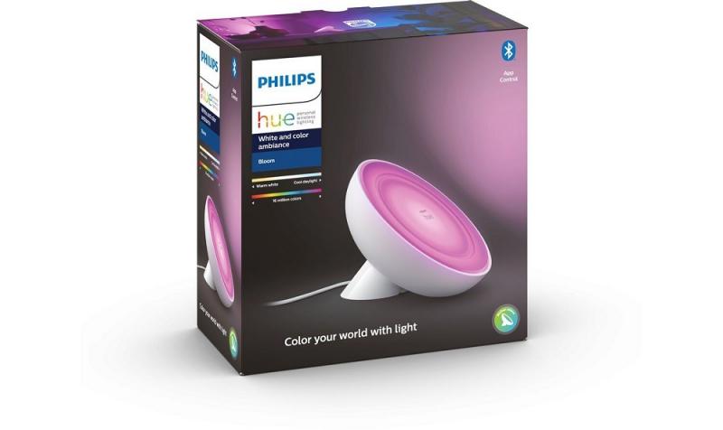 Philips Hue White and Color Ambiance LED Tischleuchte Bloom in Weiß