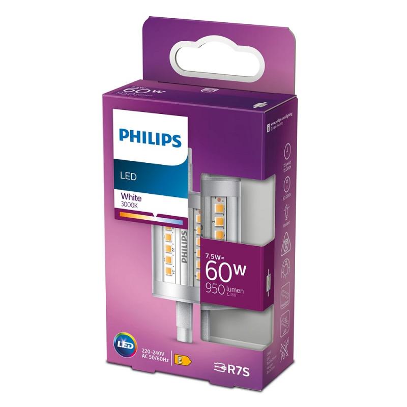 Philips LED 79mm R7s Stablampe 7,5W wie 60W 3000K warmweißes Licht