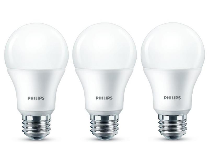 3er-Sparpack PHILIPS E27 LED Glühbirnenform opalweiss gefrostet 10W wie 75W warmweisses Licht 2700K