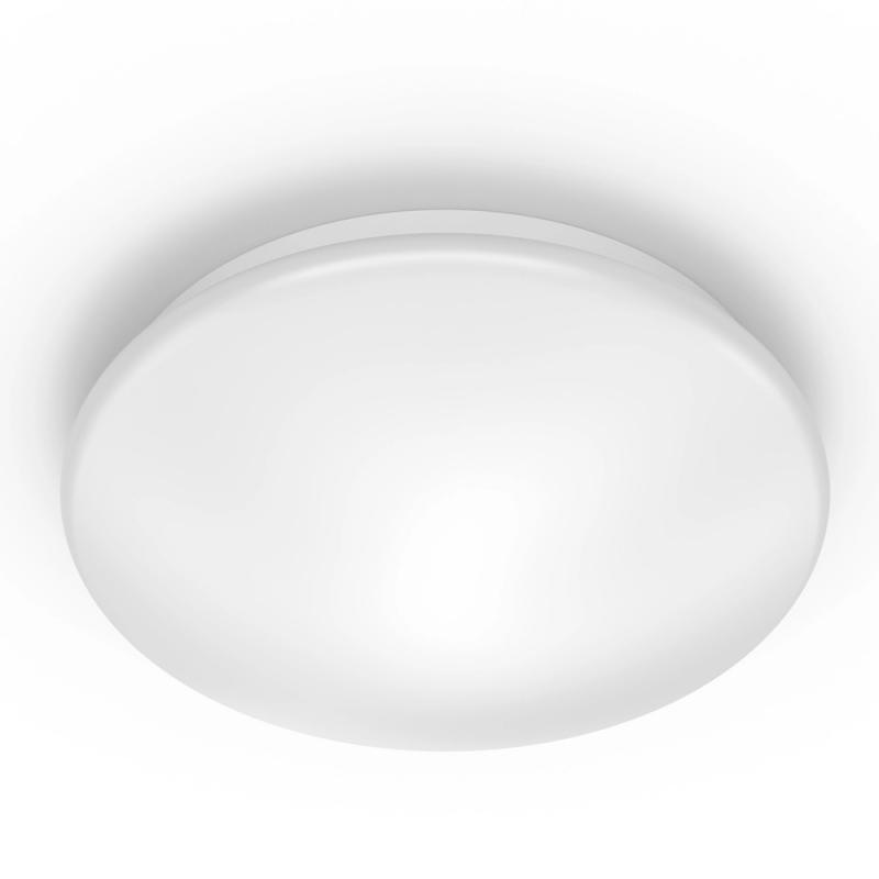 Philips LED Badezimmerleuchte Canopus ø39cm weiß warmweißes Licht 2700K mit Eye Comfort IP44