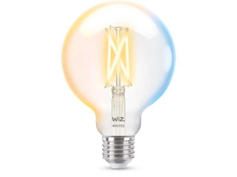Aktion: Nur noch angezeigter Bestand verfügbar - WIZ E27 Smarte LED Filament Lampe in Kugelform G95 Tunable White 7W wie 60W WLAN/ Wi-Fi