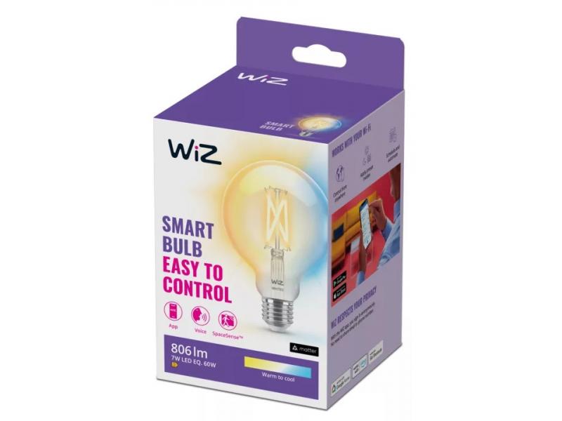 Aktion: Nur noch angezeigter Bestand verfügbar - WIZ E27 Smarte LED Filament Lampe in Kugelform G95 Tunable White 7W wie 60W WLAN/ Wi-Fi