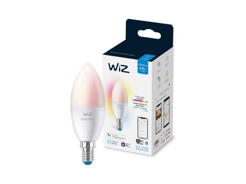 WIZ E14 Smarte LED Kerzenlampe RGBW 4,9W wie 40W WLAN/Wi-Fi Tunable White & Color