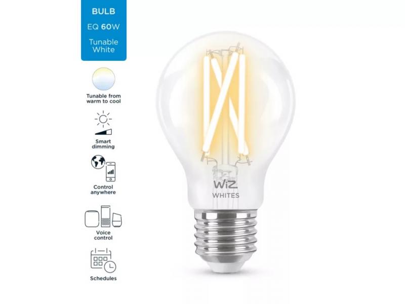 WIZ E27 Smarte LED Filament Lampe Tunable White 7W wie 60W WLAN