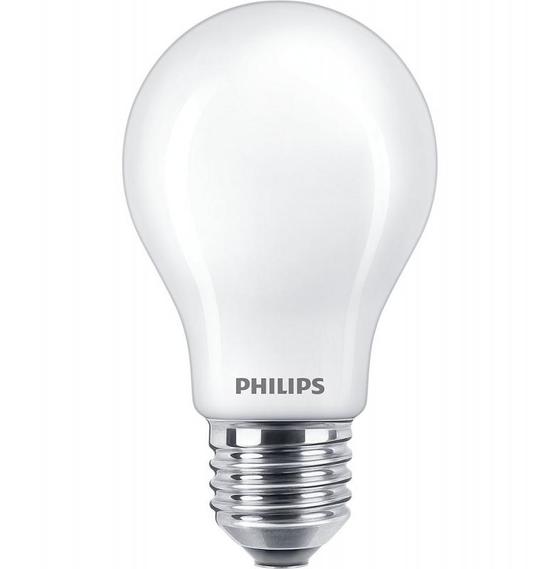 3er Sparpack PHILIPS E27 LED CLASSIC Lampen 7W wie 60W 2700K warmweißes Licht - blendreduziert durch opalweiße Mattierung