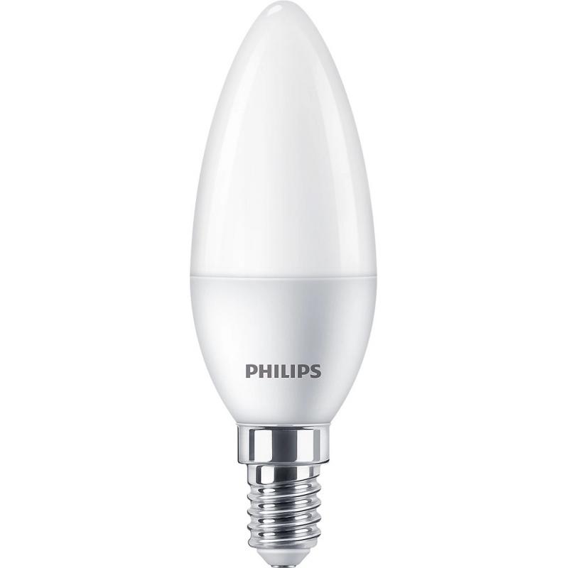 3er-Set PHILIPS E14 LED Lampen in Kerzenform matt 4.9W wie 40 Watt warmweiss