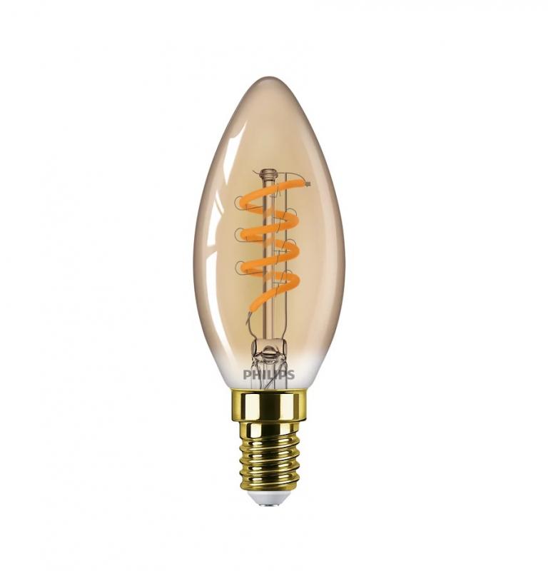 PHILIPS Master Vintage LED Kerze Filament E14 2,5W wie 15W extra warmweiss dimmbar