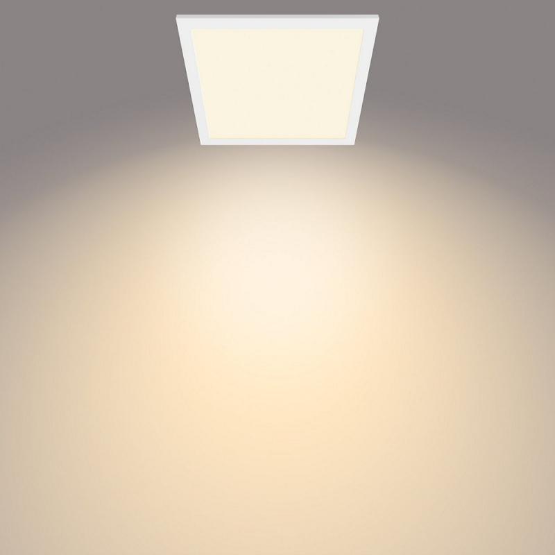 Superslim Philips LED-Aufbau Panel Touch in rechteckiger Form 30x30cm mit Scene-Switch-Funktion warmweißes Licht mit Eye Comfort