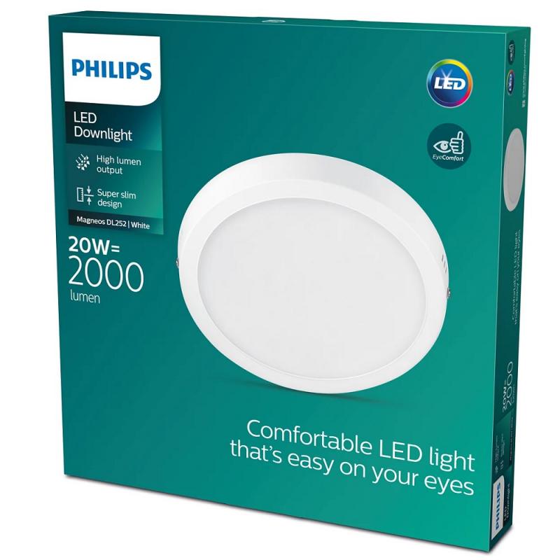 Philips Einbauspot Magneos Slim Surface ø28,6cm 20W, 2700 warmweißes Licht
