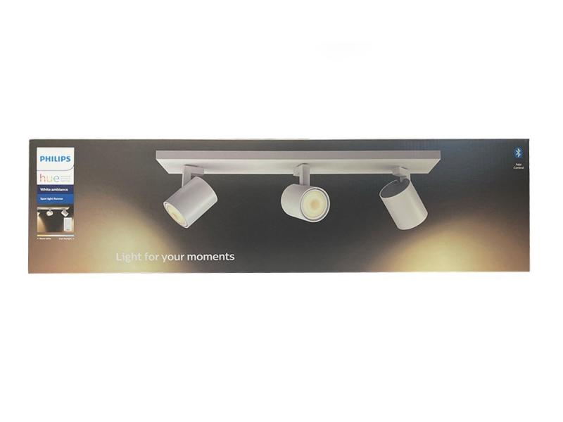 Philips Hue LED White Ambiance Runner - 3er Spot 1050lm inkl. Dimmschalter weiß für Bluetooth & ZigBee