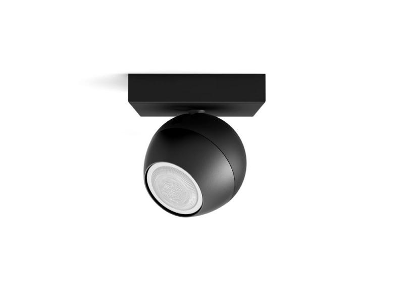 Philips Hue White Ambiance Buckram Spot schwarz mit Dimmschalter - tunable White