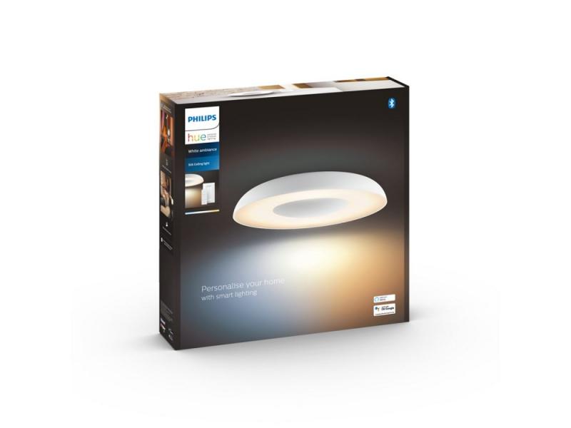 Philips Hue White Ambiance Still Deckenleuchte mit Dimmschalter Zigbee oder Bluetooth in Weiß