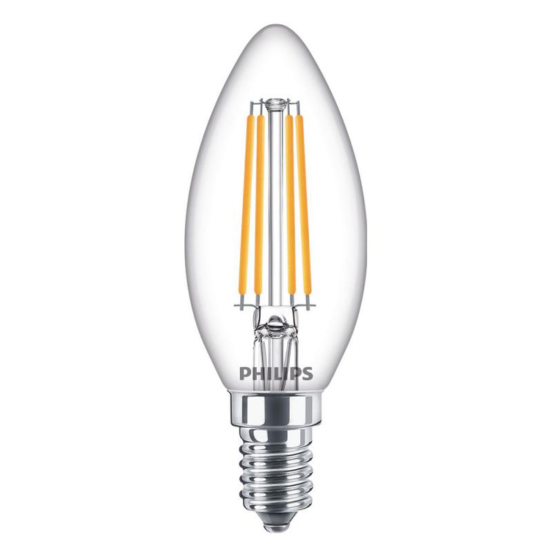 PHILIPS E14 LED Kerzenlampe 6,5W wie 60W warmweisses Licht