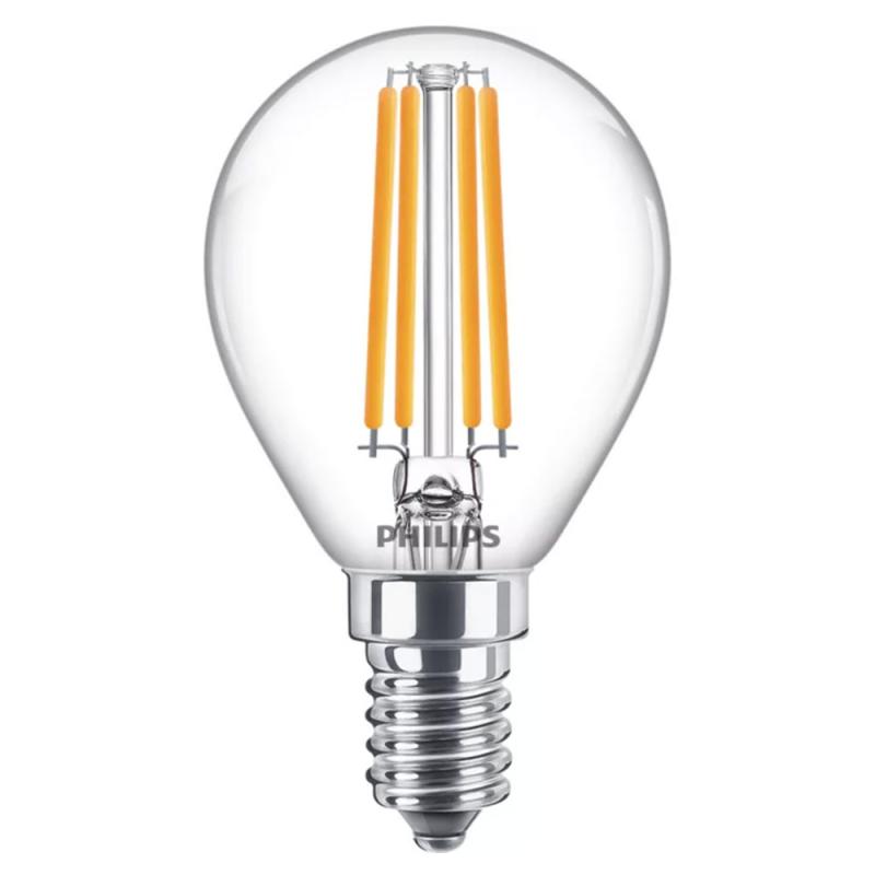 PHILIPS E14 LED Tropfenlampe klar 6,5W wie 60W warmweisses Licht