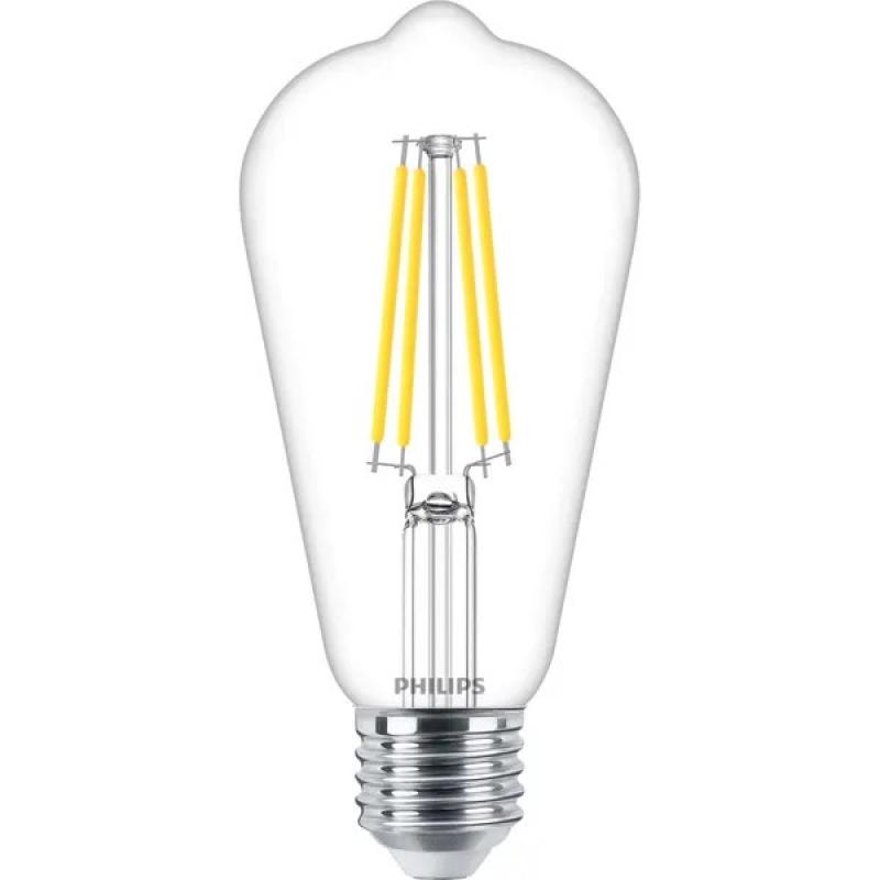 PHILIPS LED Leuchtmittel E27 5,9W wie 60W dimmbares warmweißes Licht mit hoher Farbwiedergabe 90Ra