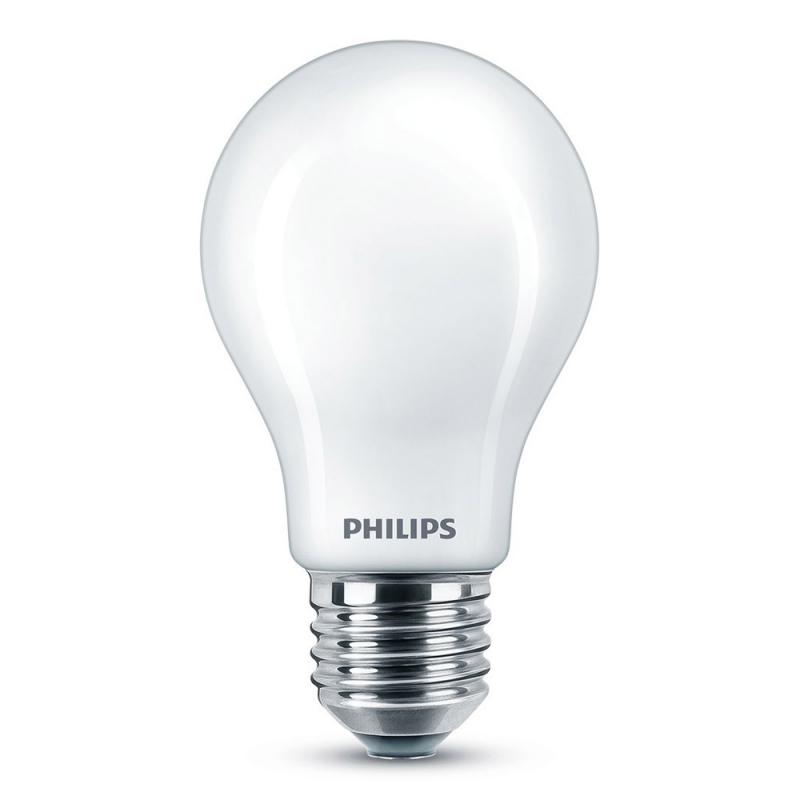 PHILIPS E27 LED Leuchtmittel 7W wie 60W universalweißes Licht 4000K  - blendreduziert opalmattiert