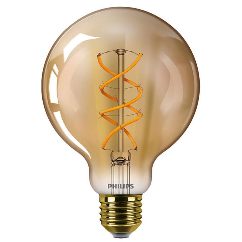 PHILIPS E27 LED Vintage Filament Bersteinfarbene Lampe 4W wie 25Watt Landhausstil