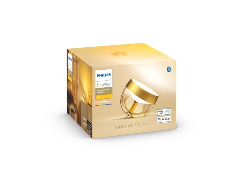 Philips Hue White and Color Ambiance LED Tischleuchte Iris WACA LED-Tischleuchte gold - in edler Farbversion