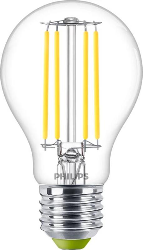 Besonders effiziente PHILIPS E27 LED Filament Lampe 2,3W wie 40W universalweißes Licht 4000 K - Beste Energie Effizienz Klasse