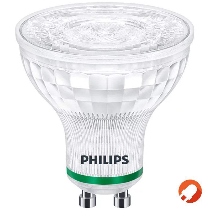 Besonders effizienter PHILIPS GU10 LED Strahler 2,4W wie 50W neutralweißes Licht 4000K mit 36 ° Ausstrahlungswinkel