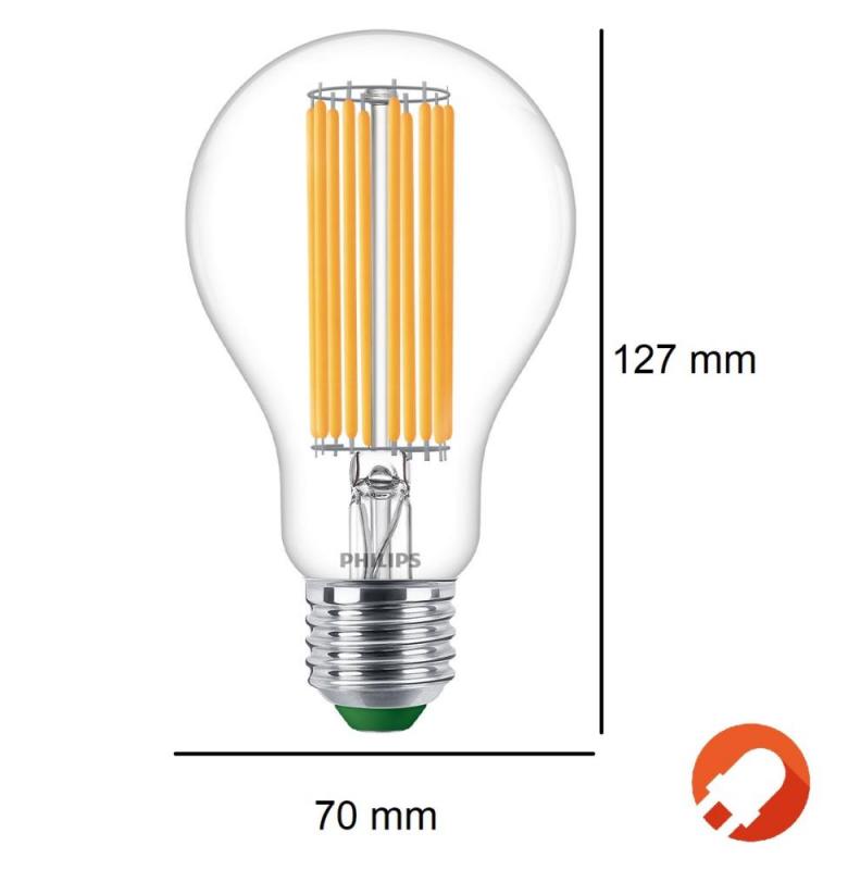 Ultra Efficient PHILIPS E27 LED Classic Filament Lampe 5,2W = 75W warmweißes Licht 3000K