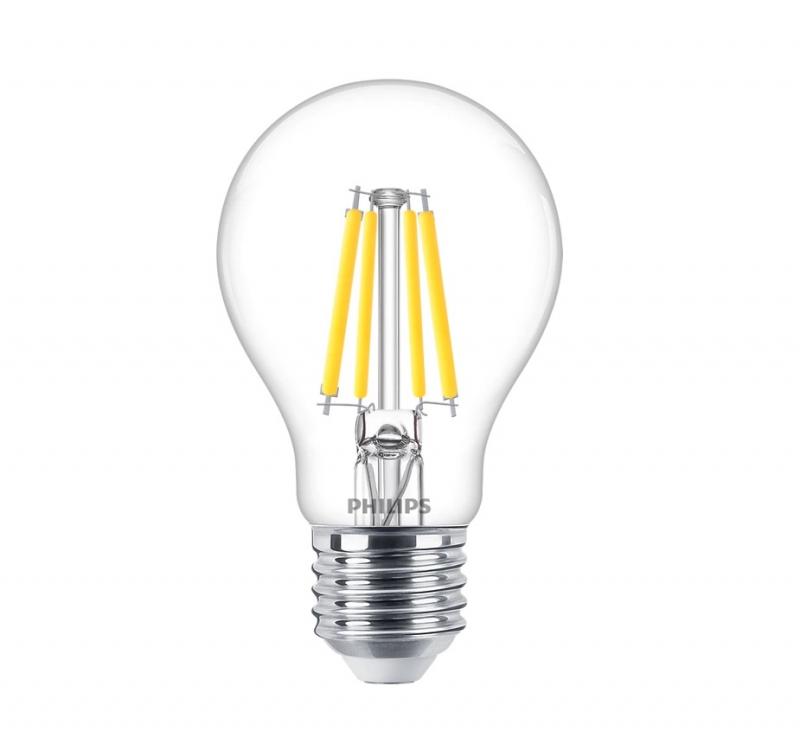 PHILIPS E27 LED Lampe Birnenform mit dekorativen Filamentfäden 3,4W wie 40W universalweißes Licht 4000k