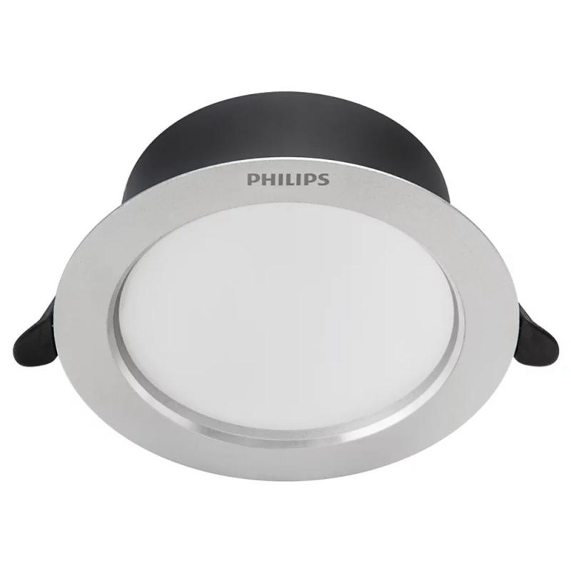 Philips Diamond Einbauspot 3,5W, Einbau-Durchmesser 80mm, 3000K warmweißes Licht 110°, Einbautiefe 70mm