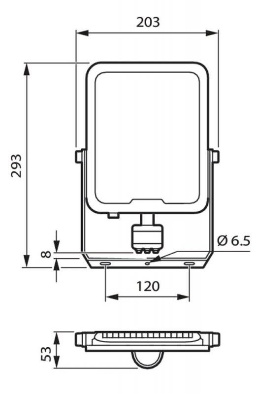 Philips LED-Scheinwerfer BVP164 Ledinaire 70W SENSOR neutralweiß 4000K IP65