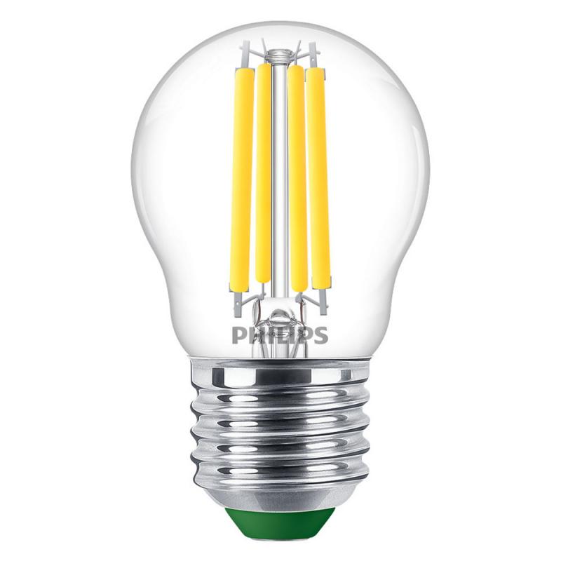 Besonders effiziente PHILIPS E27 LED Filament Tropfenlampe 2,3W = 40W 4000K neutralweißes Licht - Beste Energie Effizienz Klasse