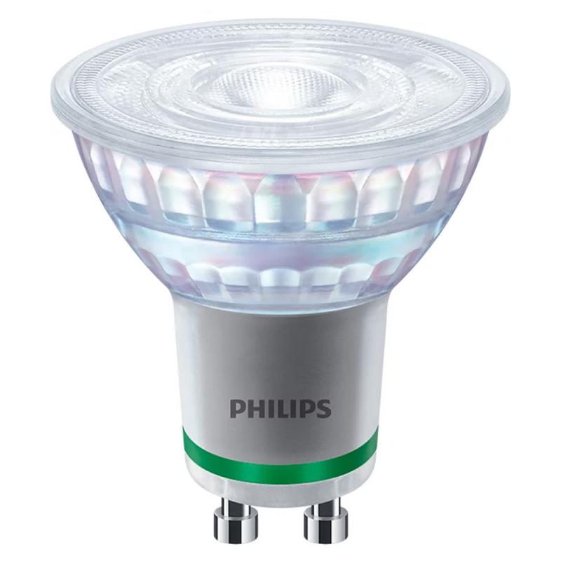 Besonders effizienter PHILIPS GU10 LED Strahler 2,1W wie 50W warmweißes Licht 3000K mit 36 ° Ausstrahlungswinkel