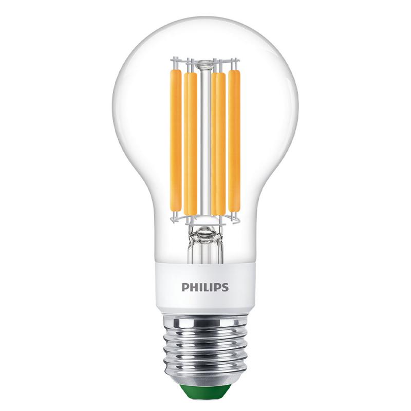 PHILIPS Classic E27 Ultra Efficientes LED Leuchtmittel dimmbar 4W wie 60W warmweißes Licht in trendiger Filamentoptik 2700K