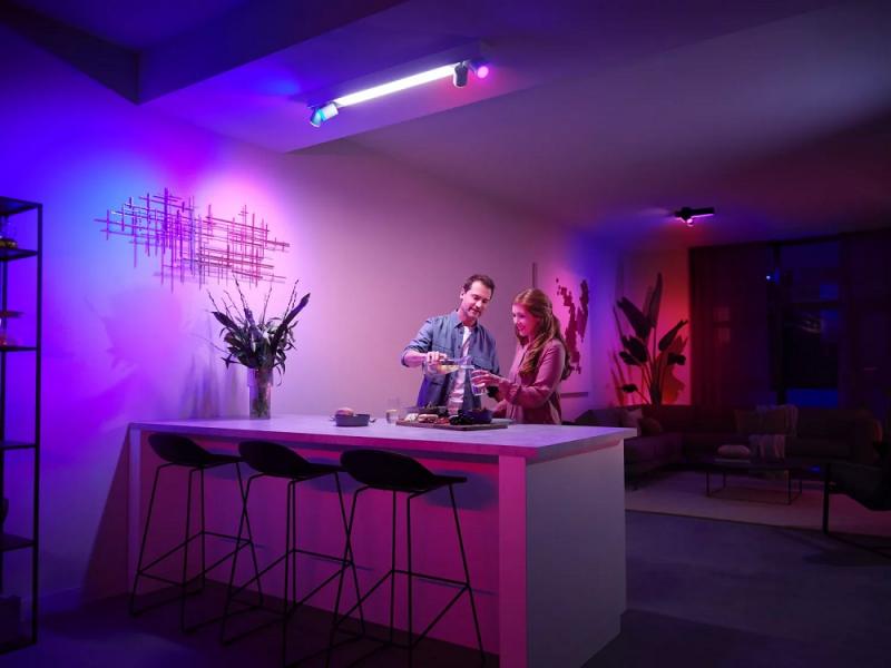 Philips Hue White Color Ambiance Centris 4er Deckenspot in weiß RGBW