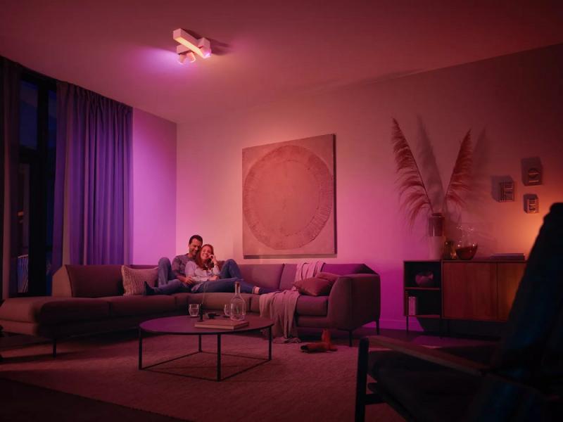 Philips Hue White And Color Centris Cross 3er-Spot Deckenleuchte in Weiß RGBW + TW