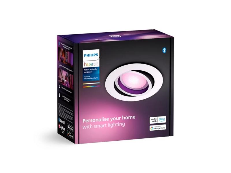 Philips Hue White & Color Ambiance Centura Einbauspot schwenkbar in Weiß IP20