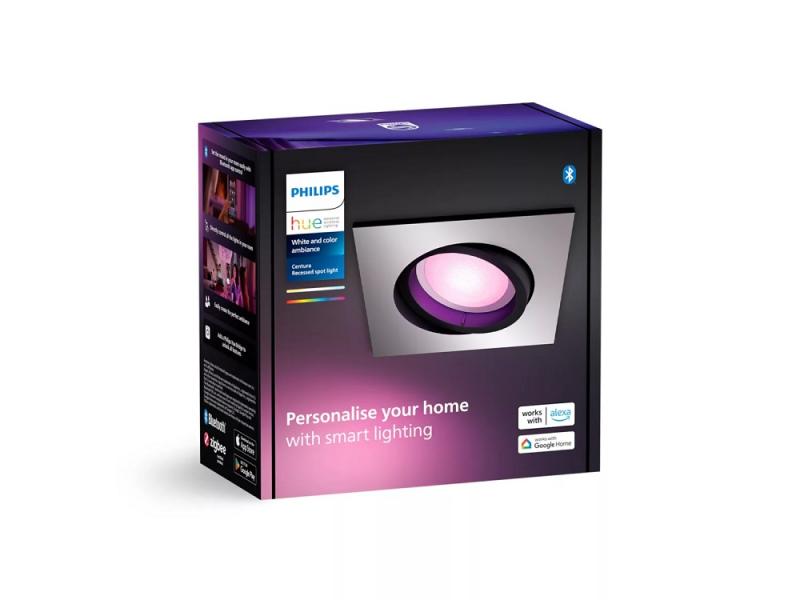 Philips Hue White & Color Ambiance Centura Einbauspot schwenkbar in Aluminium IP20