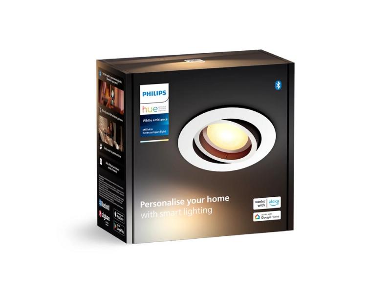 Philips Hue White Ambiance Einbauspot schwenkbar in Weiß IP20