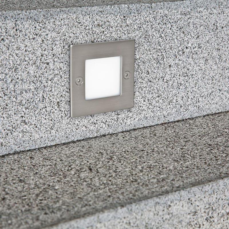 EVN LED Wandeinbauleuchte zur Treppenbeleuchtung EDS IP54 0.8W 6000K kaltweißes Licht