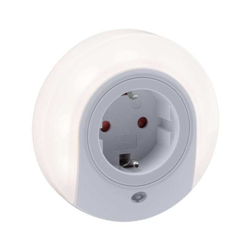 Paulmann 92494 AS Esby rund Nachtlicht Stecker weiß 0,2W 3000K Sensor - Assistance-Leuchte