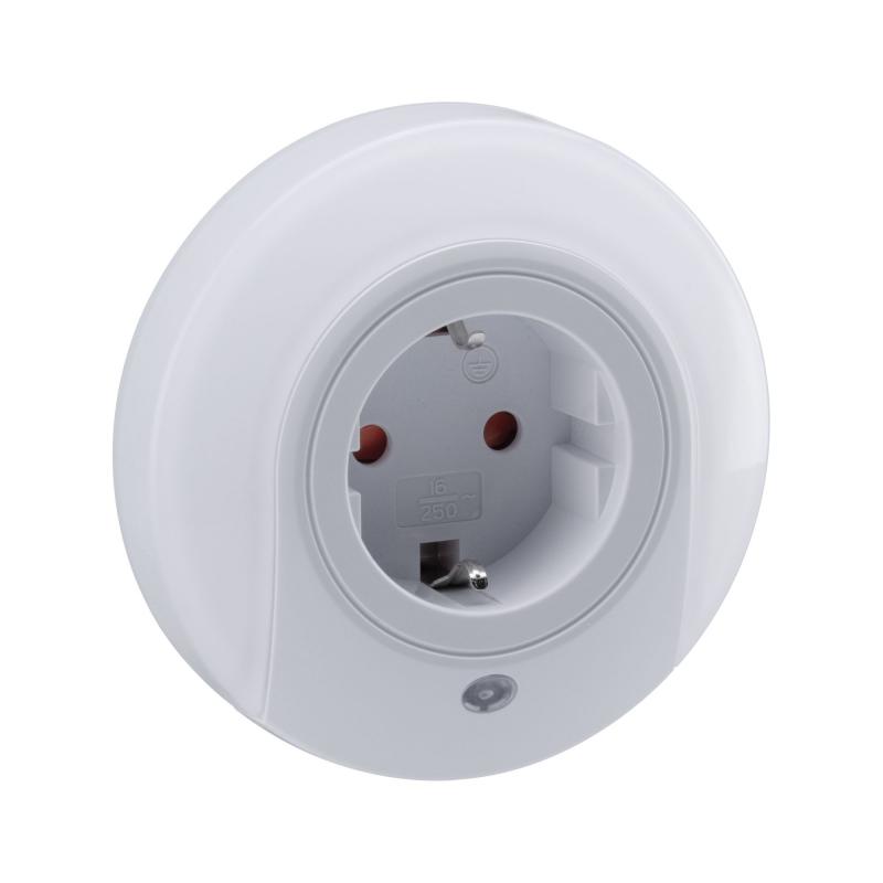 Paulmann 92494 AS Esby rund Nachtlicht Stecker weiß 0,2W 3000K Sensor - Assistance-Leuchte