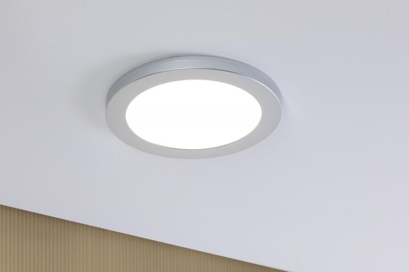 Paulmann 93098 LED Einbaupanel 2in1 Cover-it  rund 225mm neutralweiß Chrom matt