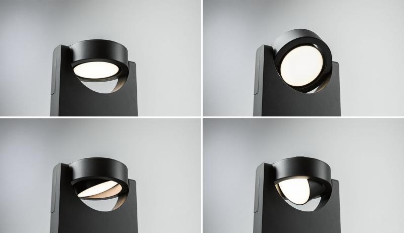 Erdspießlampe mit schwenkbarem LED-Leuchtkopf Paulmann 94408 Spot Swivea IP54 600lm 3000K Anthrazit