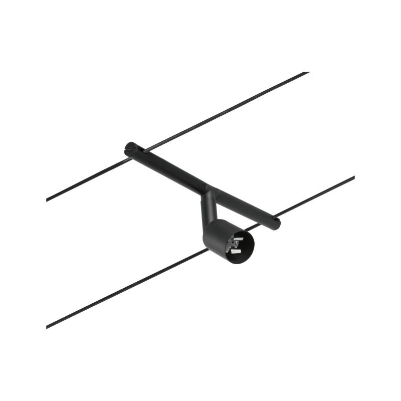 Komplette Raumausleuchtung mit dem schwarzen Seilsystem Paulmann Salt für 5xGU5,3