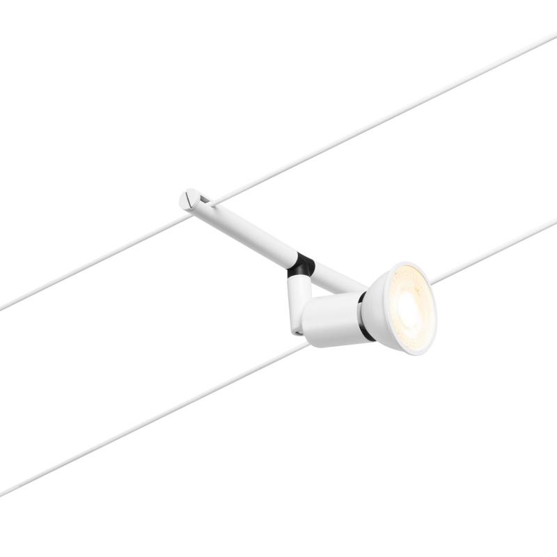 Paulmann LED-Seilsystem Salt 5-flammig GU5,3 Weiß matt Chrom12V Decken- und Wandbeleuchtung 94458