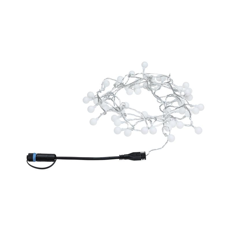 Lichterkette mit 48 kleinen LED 5 Meter Paulmann 94558 Plug&Shine Light Chain 5 IP44 3000K 24V