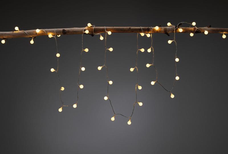 Lichterkette mit 48 kleinen LED 5 Meter Paulmann 94558 Plug&Shine Light Chain 5 IP44 3000K 24V