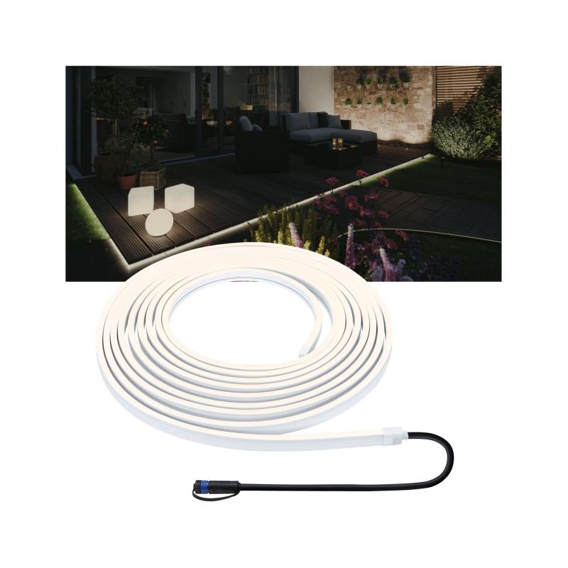 Paulmann 94681 Plug & Shine LED Stripe Smooth Einzelstripe  wasserdicht warmweiß 46W Weiß
